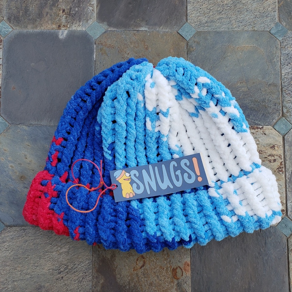 Snugs! Beanie☆ Hand Knit Unisex Vegan Hat Cap ☆